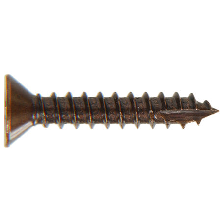 Hillman Phillips Flat Antique Bronze Wood Screws (#9 x 1 in.) - 30 pc