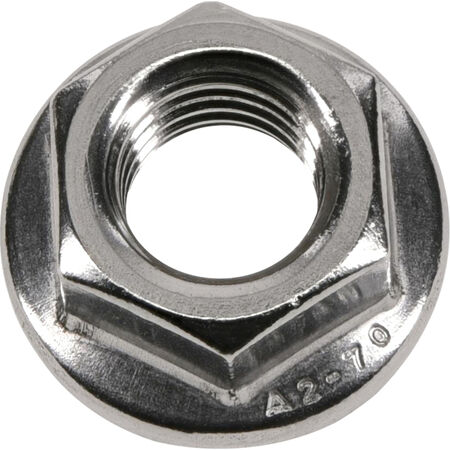 Hillman Stainless Metric Flange Nuts (M10-1.50) - 8 pc