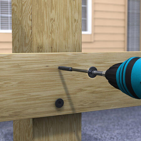 Power Pro Black Lumber-Tite Heavy Duty Wood Screws (1/4 in. x 8 in.) - 50 pc