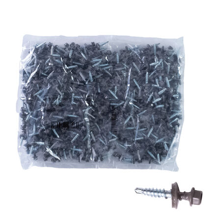 Power Pro Black Self Drilling Metal-to-Wood Roofing Screws (#10 x 1 in.) - 250 pc