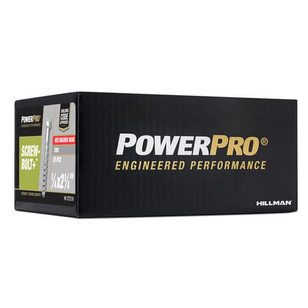 Hillman Screw-Bolt+ Anchor (1/4 in. x 2-1/4 in.) - 25 pc