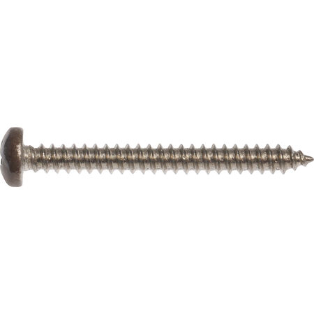 Hillman Brown Phillips Pan-Head Stainless Sheet Metal Screws (#8 x 1 in.) - 20 pc