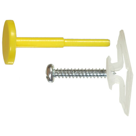 Hillman Plastic Toggle Anchor w/Screws & Pin (5/8 in. Large) - 2 pc