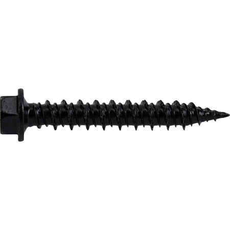 Power Pro Black Hex Washer-Head Concrete Screw Anchor (1/4 in. x 1-3/4 in.) - 100 pc