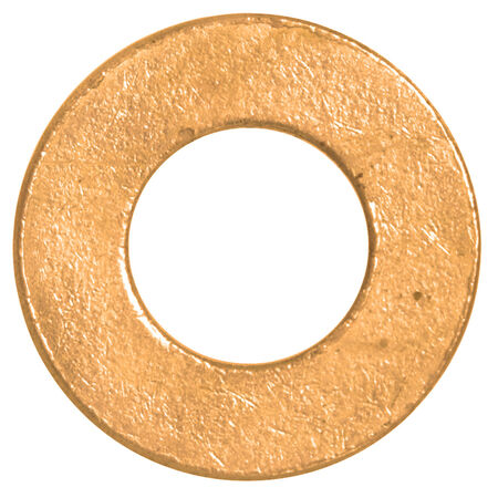 Hillman Brass Flat Washers (#4) - 50 pc