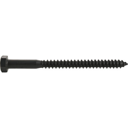 Deck Plus Black Coated Lag Screws 5/16 in. x 4 in.