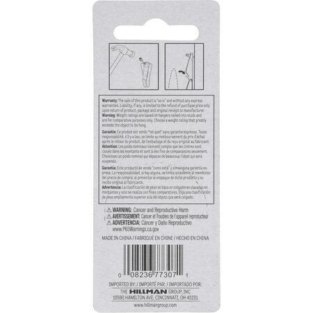 Hillman Professional Safety Picture Hangers Brass 30lb 2 Pack