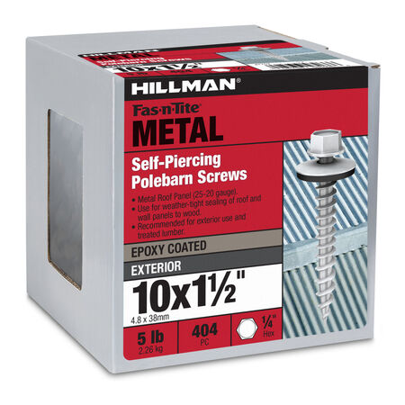 Hillman Self-Piercing Sheeter Screws (#10 x 1-1/2 in.)