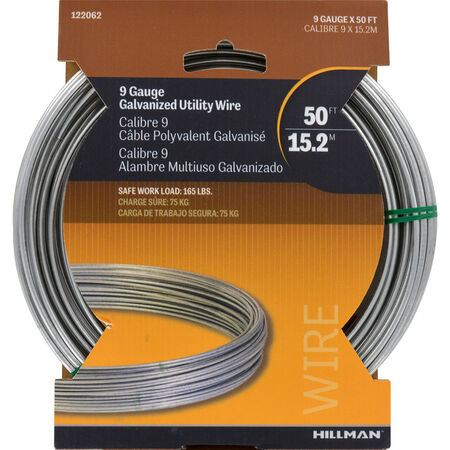Hillman Solid Wire Galvanized (#9 x 50 ft.) 50lb