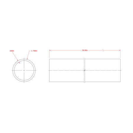 SteelWorks Weldable Steel Round Tube (3/4 in. x 3 ft.)