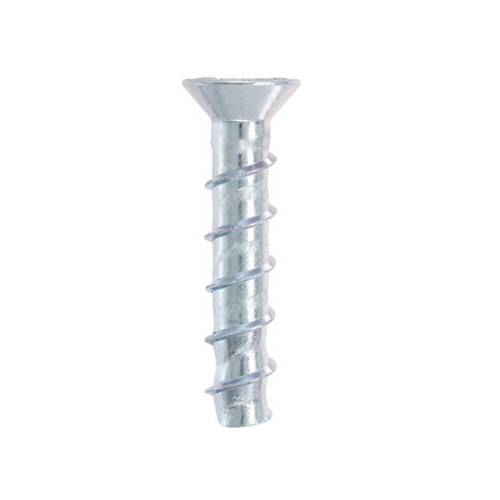 Power Pro Zinc Flat Head Screw-Bolt+ Anchor (1/2 in. x 3 in.) - 10 pc