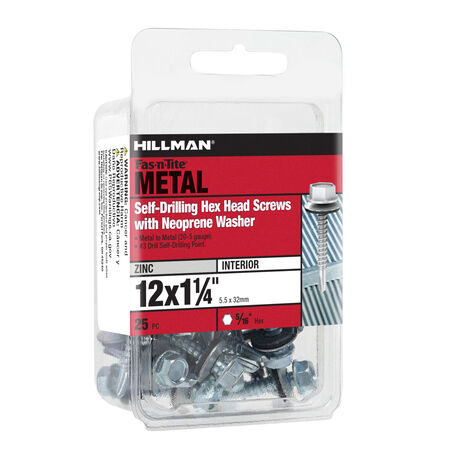 Hillman Washer Head Self Drilling Screws (#12-14 x 1-1/4 in.)