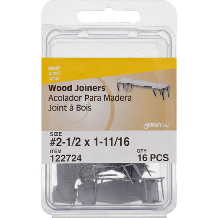 Anchor Wire Bright Wood Joiners (#2) - 16 pc