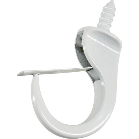 Hillman Safety Cup Hooks White (1-1/4 in.) 1lb 3 Pack