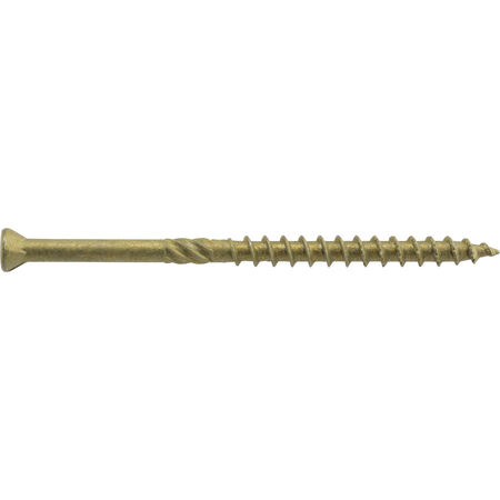 Power Pro Premium Bronze Exterior Trim Screws (#8 x 2-1/2 in.) - 50 pc