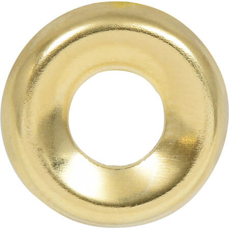 Hillman Brass-Plated Finishing Washers (#8) - 80 pc
