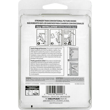 Hillman Cobra Large Wall Biter Picture Hanging Kit 60lb 7 Piece