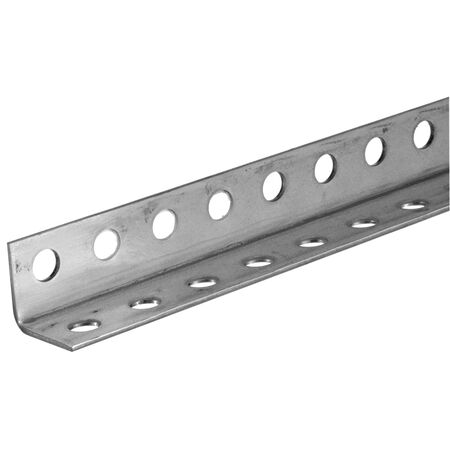SteelWorks Perforated Angle Zinc-Plated (7/64 in. x 1-1/4 in. x 3 ft.)