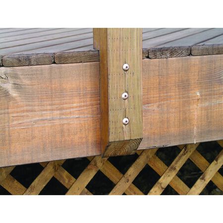 Power Pro Bronze Star Drive Construction Lag Screws (5/16 in.-18 x 8 in.) - 15 pc