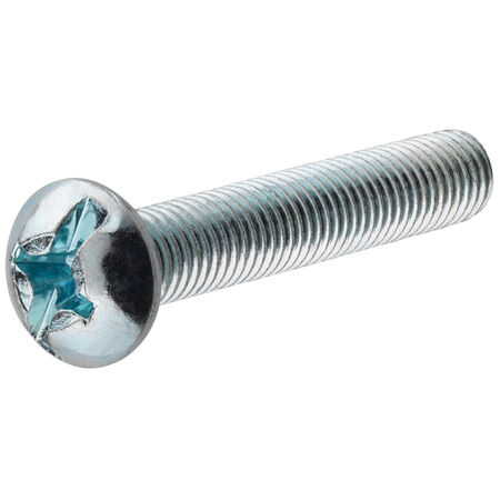Hillman Zinc Round Head Combination Machine Screw 3/8 in. x 4 in.