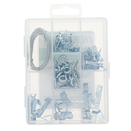 Hillman Zinc Picture Hanging Set Kit (5lb-30lb) 50 Piece