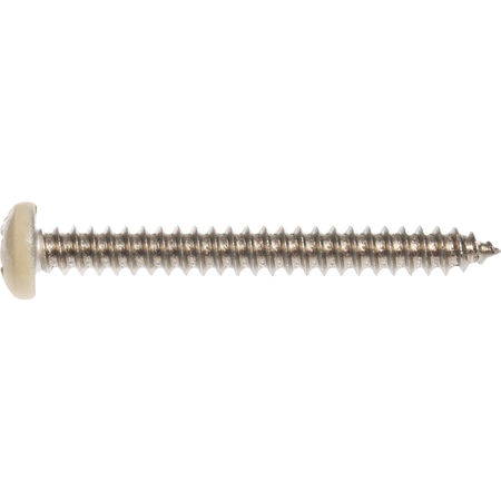 Hillman Beige Phillips Pan-Head Stainless Sheet Metal Screws (#10 x 2 in.) - 15 pc