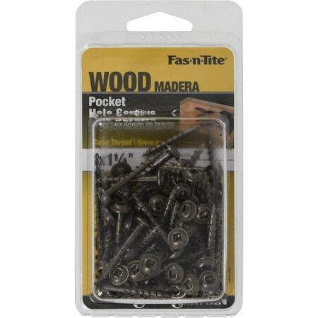 Hillman Pockethole Screws (#8 x 1-1/4 in.) - 100pc