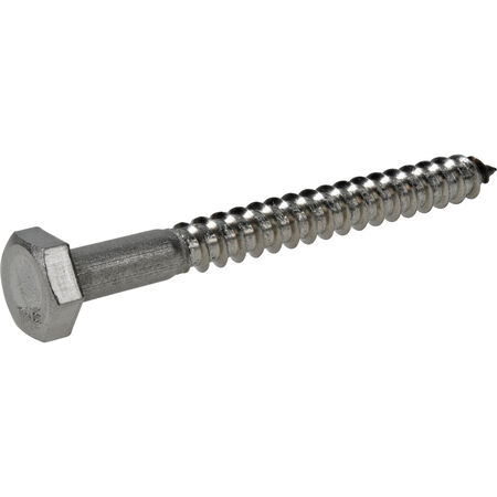 Hillman Stainless Steel Hex Lag Screw 1/4 in. x 2-1/2 in.