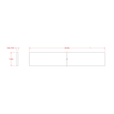 SteelWorks Weldable Aluminum Flat (1/8 in. x 1 in. x 4 ft.)