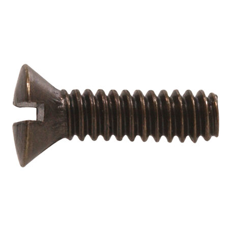 Hillman Slotted Oval-Head Antique Bronze Switch Plate Screws (#6-32 x 1 in.) - 20 pc