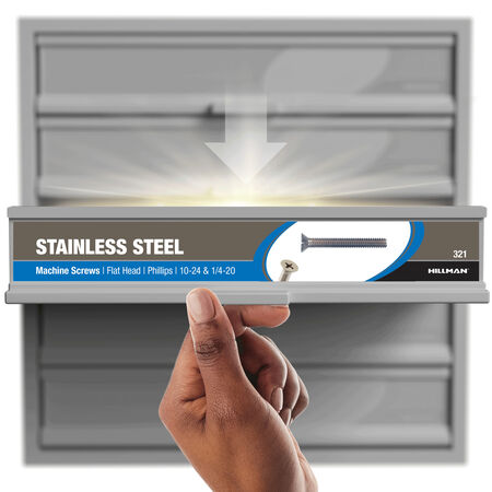 Hillman Stainless Steel Phillips Flat-Head Machine Screws Assortment (#10-24 & 1/4 in.-20)