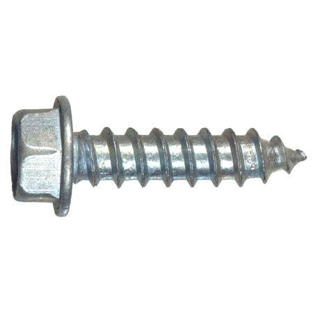 Hillman Zinc Unslotted Hex Head Sheet Metal Screw (3/8 in. x 1-1/4 in.) - 100 pc