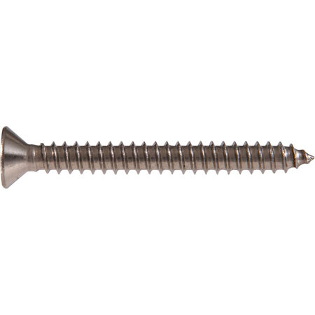 Hillman Stainless Steel Square Drive Flat Head Sheet Metal Screw (#8 x 1.25 in.) - 100 pc
