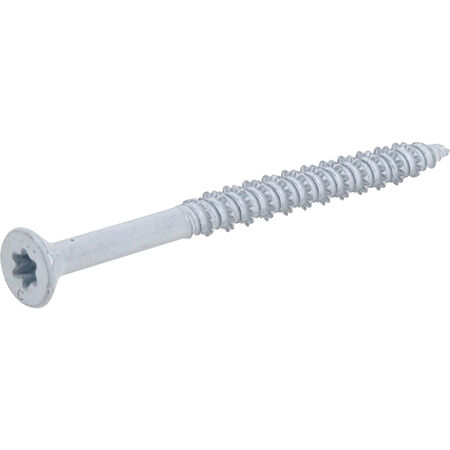 Power Pro White Flat-Head Concrete Screw Anchor (3/16 in. x 2-3/4 in.) - 100 pc