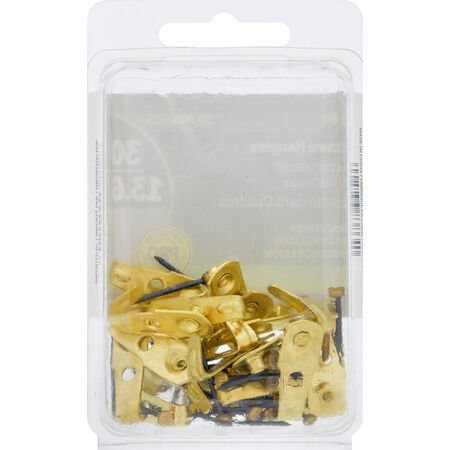 Hillman Professional Picture Hangers Brass 30lb 25 Pack