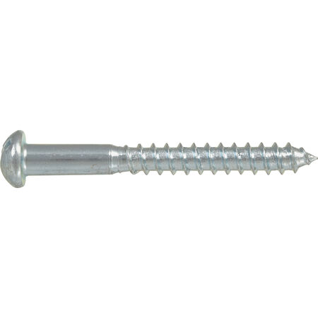 Hillman Round Slotted Zinc-Plated Wood Screws (#2 x 1/2 in.) - 60 pc