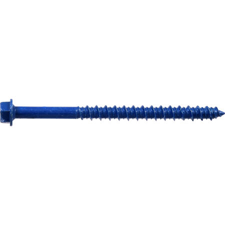 Hillman Blue Slotted Hex Washer-Head Tapper Concrete Screw Anchor (1/4 in. x 3-1/4 in.) 3 pc