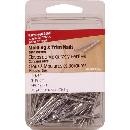 Anchor Wire Bright Hardwood Trim Nails (1-1/4 in.) - 6 oz.