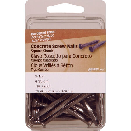 Anchor Wire Concrete Nail - Square Shank (2-1/2 in.) - 6 oz.