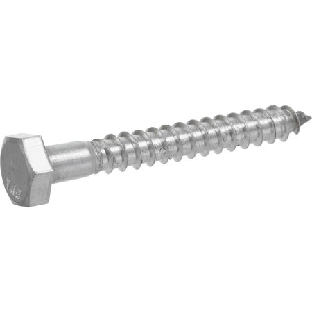 Hillman Stainless Steel Hex Lag Screws (5/16 in.-18 x 4 in.) - 3 pc
