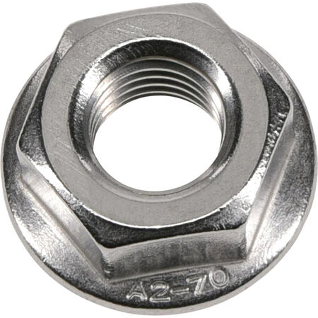 Hillman Stainless Metric Flange Nuts (M8-1.25) - 12 pc
