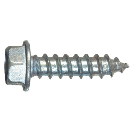 Hillman Aluminum Slotted Hex Washer Sheet Metal Screws (#12 x 1 in.)