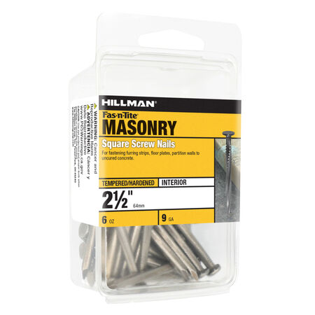 Hillman Concrete Nail - Square Shank (2-1/2 in.) - 6 oz.