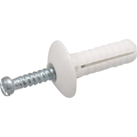 Hillman Truss-Head Nylon Anchor (1/4 in. x 3/4 in.) - 100 pc