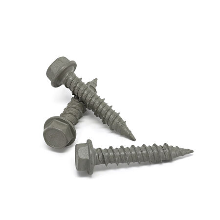 Power Pro 410 Stainless Hex Washer Concrete Screw Anchor (3/16 in. x 1-1/4 in.)100pc