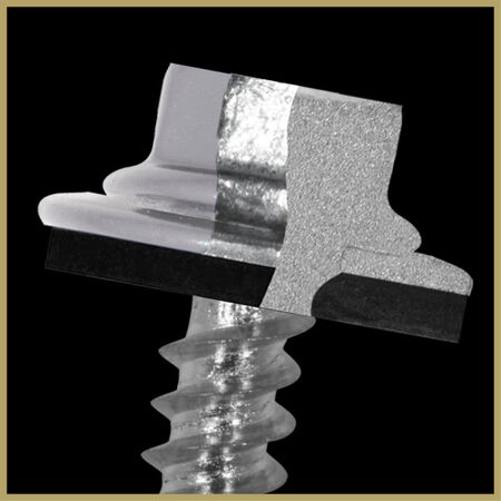 Power Pro Silver Self Drilling Metal-to-Metal Roofing Screw (1/4 in.-14x7/8 in.)-250pc