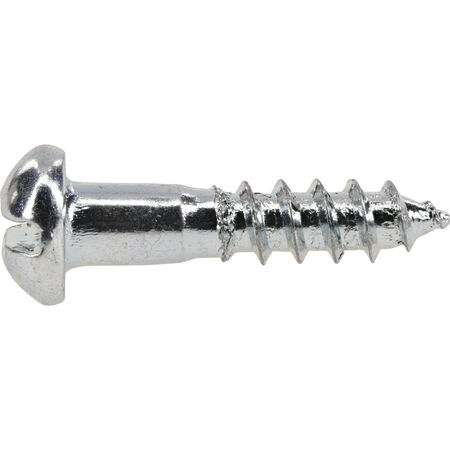 Hillman Round Slotted Zinc-Plated Wood Screws (#4 x 1/2 in.) - 60 pc
