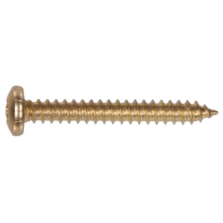 Hillman Phillips Pan-Head Brass Sheet Metal Screws (#8 x 1/2 in.) - 50 pc