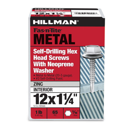 Hillman Washer Head Self Drilling Screws (#12-14 x 1-1/4 in.)