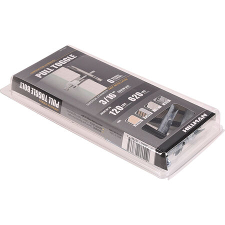 Hillman Pull Toggle w/Screw (3/16 in.) - 6pc